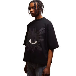 Camisetas de Algodón Extra Grandes con Estampado <span class=keywords><strong>3D</strong></span>, Estilo Casual de Verano, Personalizadas, Manga Corta, Impresión OEM, para Hombre - Product Image 3