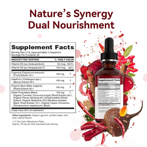 Suplementos de Marca Privada OEM, Gotas Líquidas de Pimienta de Cayena Orgánica, Suplemento Vegano que Apoya el Metabolismo Inmunológico y la Salud Digestiva - Product Image 3