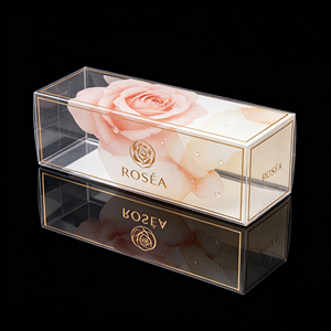 Boîte pliable personnalisée en plastique PP transparente avec couvercle rabattable pour l'emballage de cosmétiques, d'électronique, de matériel médical, de cadeaux, vente en gros, usine - Product Image 3