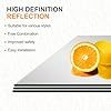 Glass Full Length Wall Mirror Tiles Frameless Body Tiles for Bedroom Mounted Home Gym Door