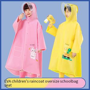Imperméable réutilisable en EVA pour enfants avec fermeture à pression et poches, <span class=keywords><strong>veste</strong></span> de <span class=keywords><strong>pluie</strong></span> imperméable pour la randonnée pour garçons et filles - Product Image 3