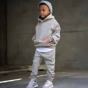 ชุดวอร์มผ้าฟลีซมีฮู้ดสำหรับเด็ก, ชุดวอร์มผ้าคอตตอนมีฮู้ดสำหรับใส่ได้ทั้งชายและหญิง - Product Image 1