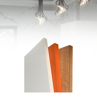 Panneau MDF en mélamine légère de qualité E0 résistant aux chocs 16mm 4 * 9ft pour étagères Panneau MDF en mélamine étanche à l'humidité