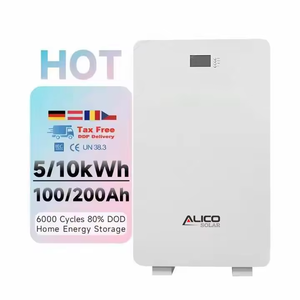 Batterie au lithium murale de stockage d'énergie solaire 10 kW 200 Ah, batteries murales pour système solaire 5 kW AS48-100, LFP 48V 50/100/15 - Product Image 5