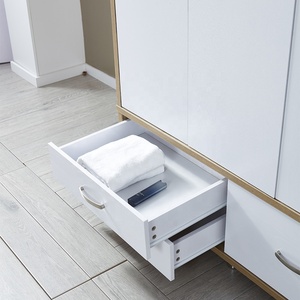 <span class=keywords><strong>Armario</strong></span> de madera de <span class=keywords><strong>roble</strong></span> <span class=keywords><strong>blanco</strong></span>, 3 cajones, 3 puertas, plástico, gran oferta - Product Image 4