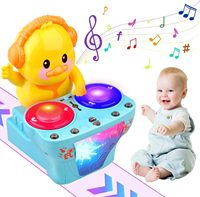 Canard musical interactif amusant, jouet électronique tendance, avec lumières attrayantes, jouet vibrant pour bébé, pour enfants