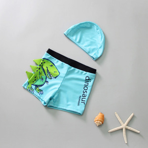 Qilang Maillot de bain pour garçons, imprimé dinosaure, séchage rapide, pour enfants, tout-petits, sports nautiques d'été - Product Image 1
