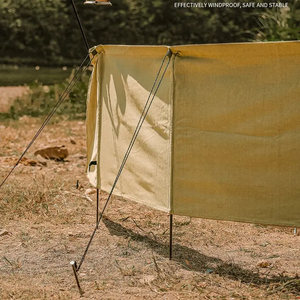 Foldable Waterproof Canvas <strong>Beach</strong> Wind Screen Fence Windscreen Camping <strong>Windbreaker</strong> - Product Image 6