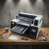 Imprimante UV DTF A2 4060 avec fonction d'impression 3D texturée et 5 fonctions d'impression, pour silicone et surfaces plates, modèle 2026 avec caméra