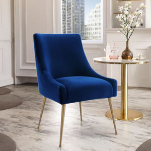 Xingying phong cách hiện đại trong nhà ăn nâng ghế đương đại màu xanh chần sợi vải nhung kim loại chân cung cấp móng tay bao gồm vẻ đẹp - Product Image 6