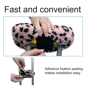 Coussinets de béquille sous-aisselle légers et durables de taille standard, poignées en PVC rembourrées, antidérapantes, ajustement sécurisé, capacité de charge de 400 lb - Product Image 2