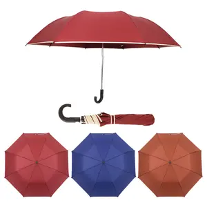 2023 hot selling foldable large custom rain promotional umbrella for the rain waterproof