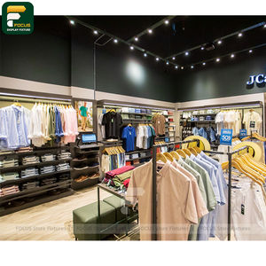 Estructura de Exhibición de Ropa Estilo Industrial, Estante de Acero para Tienda, Perchero Resistente para Ropa, Estructura de Venta al por Menor - Product Image 3