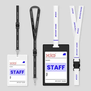 Badges pour événement en gros Carte avec logo personnalisé Longes PVC Vip Exhibition Event Pass Entry RFID Id Badge Rfid Card