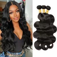 Extensions de cheveux naturels ondulés de qualité supérieure, 100 % cheveux humains non traités avec cuticules alignées, double trame, couleur naturelle, pour femmes