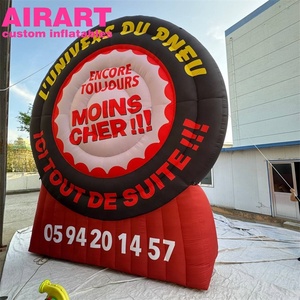 Enseigne gonflable de <span class=keywords><strong>pneu</strong></span> de décoration de la publicité, pneus gonflables géants pour l'affichage extérieur - Product Image 2