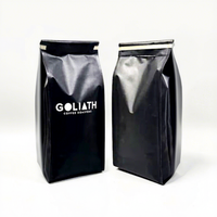 Sacs d'emballage personnalisés imprimés, résistants à l'humidité, 250g 500g, à fermeture éclair, avec valve, pour grains de café, aliments pour animaux et conserves