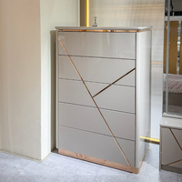 Lit double en bois au design simple, avec revêtement en cuir, style moderne et luxueux, taille King Size, meubles de chambre à coucher avec rangement