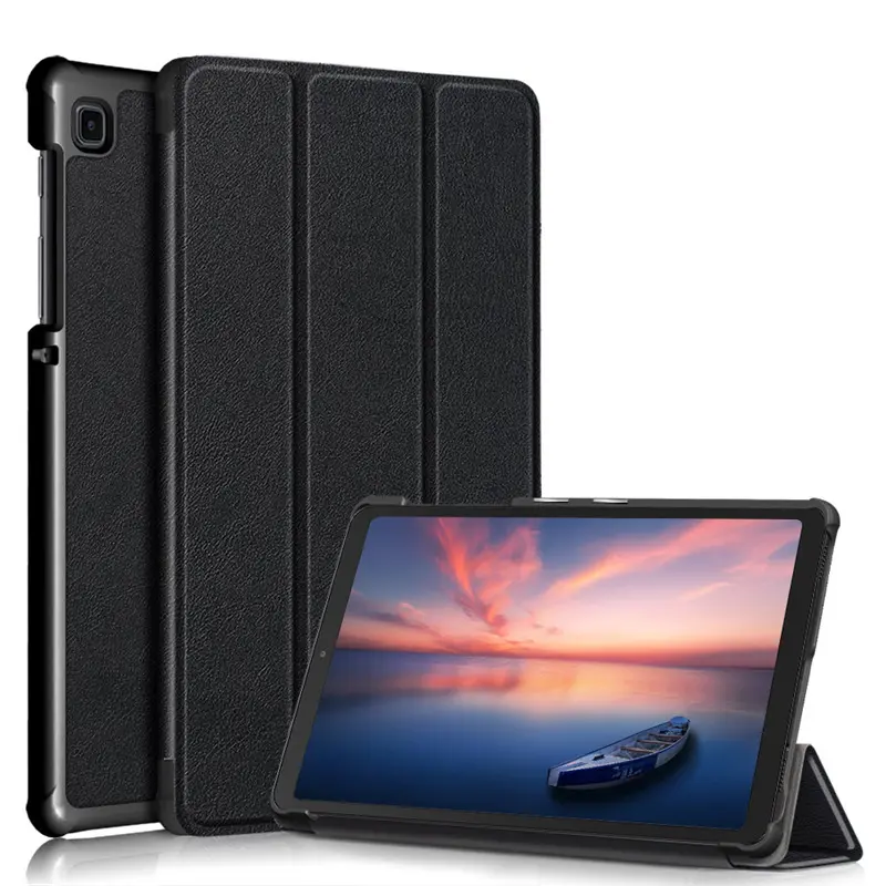 Tri-fold Bracket Flip Covers Slim Stand Hard Back Shell Protective Smart Cover Case For Samsung Tab A7 Lite 8.7 T225 T220
