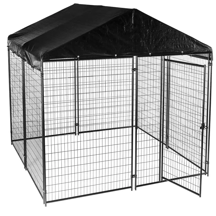 Thermisch Verzinkt Outdoor Chain Link Hondenkennels Hond Loopt Kooi