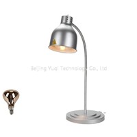 Lampe chauffante rétractable argentée pour aliments, chauffe-plats pour restaurant, buffet et usage domestique