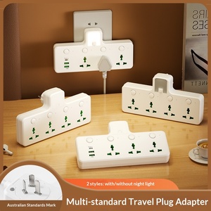 Enchufe Australiano Transfronterizo, Estándar Australiano, <span class=keywords><strong>Australia</strong></span>, Nueva Zelanda, <span class=keywords><strong>Argentina</strong></span>, Convertidor de Enchufe con Puerto USB, Luz Nocturna Pequeña - Product Image 4