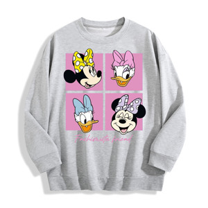 <span class=keywords><strong>Felpa</strong></span> girocollo con grafica collage Minnie & Daisy Fashionista Friend, magazzino USA, 6 colori - Product Image 2