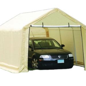 Auvent de voiture robuste avec cadre en acier galvanisé et toit en polycarbonate résistant aux UV pour la protection des véhicules en extérieur - Product Image 1