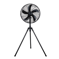 Ventilateur sur pied personnalisable OEM avec commande mécanique, hauteur réglable, 4 pales métalliques pour hôtels et usage domestique