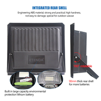 30W Luz de inundación solar 70 LED 5730 SMD 3000K-6500K ABS Impermeable IP65 Control remoto 60 ㎡ 10H Trabajo Li-Ion 3AH