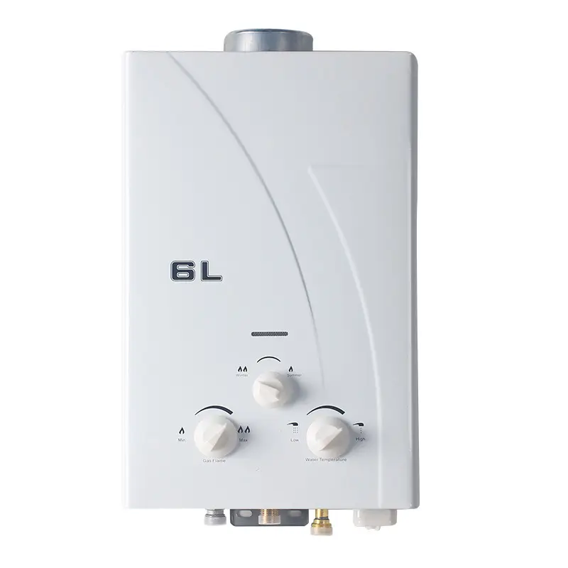 Mẫu miễn phí các nhà sản xuất bán buôn máy nước nóng khí LPG tất cả các thông số có thể được tùy chỉnh 6L ống khói thẳng Máy nước nóng