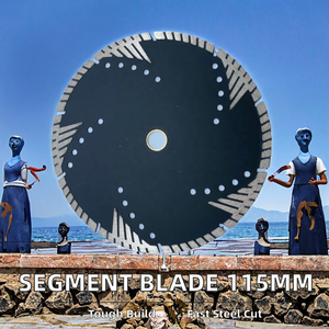 BX Industrial Grade OEM 115x1.8x22.23mm Cold Pressed 4T <strong>Segment</strong> <strong>Cutting</strong> Disc 8 Marble <strong>Granite</strong> Concrete Diamond Saw <strong>Blade</strong> 2-Year - Product Image 2