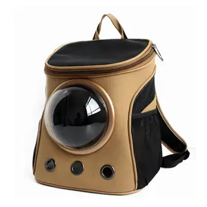 Durable Canvas Outdoor Traveling Pet Space Capsule Carrier Cat Dog Backpack Bags