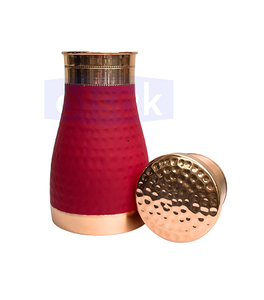Bouteille en cuivre imprimée de luxe écologique, anti-fuite, avec couvercle sécurisé, couleurs personnalisables, portable pour l'hydratation quotidienne et la santé - Product Image 2