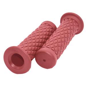 Empuñaduras de Manillar de Motocicleta Cómodas de 7/8'' (22mm/24mm), de Goma Antideslizante, Rojas, para Extremos de Manillar - Product Image 3