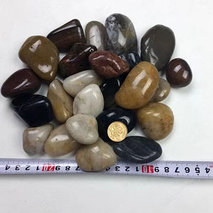 Haute résistance à l'abrasion pierre naturelle polie galets galets design industriel pour la décoration de jardin prix bon marché d'usine - Product Image 2