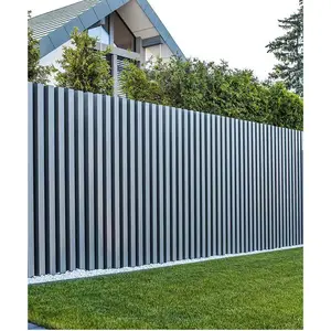 High Quality Design Powder Coated Aluminium Swing Gate And Sliding Main Gate And Slat Fence