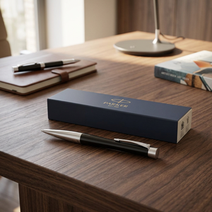 Penna a Sfera Parker Urban Elegante in Metallo, Inchiostro Blu, Corpo in Acciaio, Modello 106489-3, per Regalo, Serie Promozionale - Product Image 2