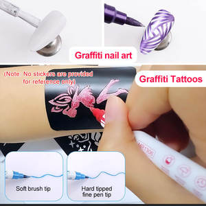 ปากกาเมทัลลิกกลิตเตอร์ 10 สี ปากกาเมจิกสองหัว สำหรับงาน DIY การ์ดวาดภาพ งานสร้างสรรค์ จดบันทึก และงานศิลปะ - Product Image 6