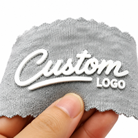 Étiquettes en silicone 3D personnalisées en relief pour vêtements, sacs et chaussures - Étiquettes lavables à transfert thermique