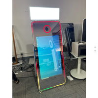 Photomaton numérique magique avec miroir de 70 pouces et écran tactile de 43 pouces compatible iPad, impression instantanée et Wi-Fi/Bluetooth pour événements