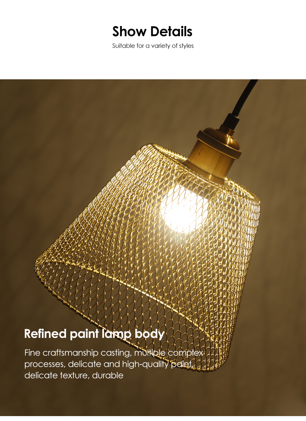 Odm OemTop Grade Custom Ceiling Lamp Black Iron Net Chandelier Suitable For Hotel Restaurant