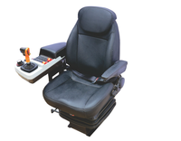 Boîte d'accoudoirs modulaire suspendue, console de commande pour engins de construction et agricoles (excavatrice, tracteur, moissonneuse)