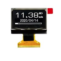 Pantalla OLED azul de matriz pasiva con interfaz SPI/I2C de 4 cables SSD1315 de 0,96 pulgadas personalizada