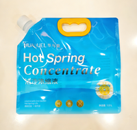 Pochette à bec verseur rechargeable grande capacité - Sac imprimé en héliogravure de 1,5 L pour les recharges de savon liquide, lessive, gel douche et après-shampoing