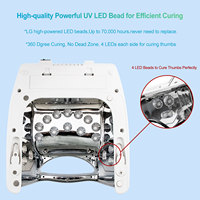 GRS Certification Nouvelle Arrivée 48w pro cure sans fil double lumière rechargeable sans fil soleil uv led gel sécheur lampe à ongles pour salon ma