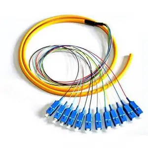 4 SC APC Câble à fibre optique unique Pigtail