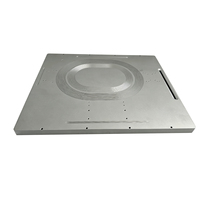 Plaque de refroidissement liquide en aluminium à rainures ovales, dissipateur thermique à refroidissement par eau usiné sur mesure par CNC pour appareils électriques industriels