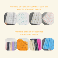 Rouleaux de papier cadeau fin personnalisés en gros ; Papier d'emballage floral de Noël personnalisé