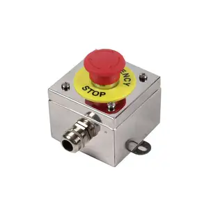 Ip66 Equipment Protection Emergency Stop Control Switch Push Button Box